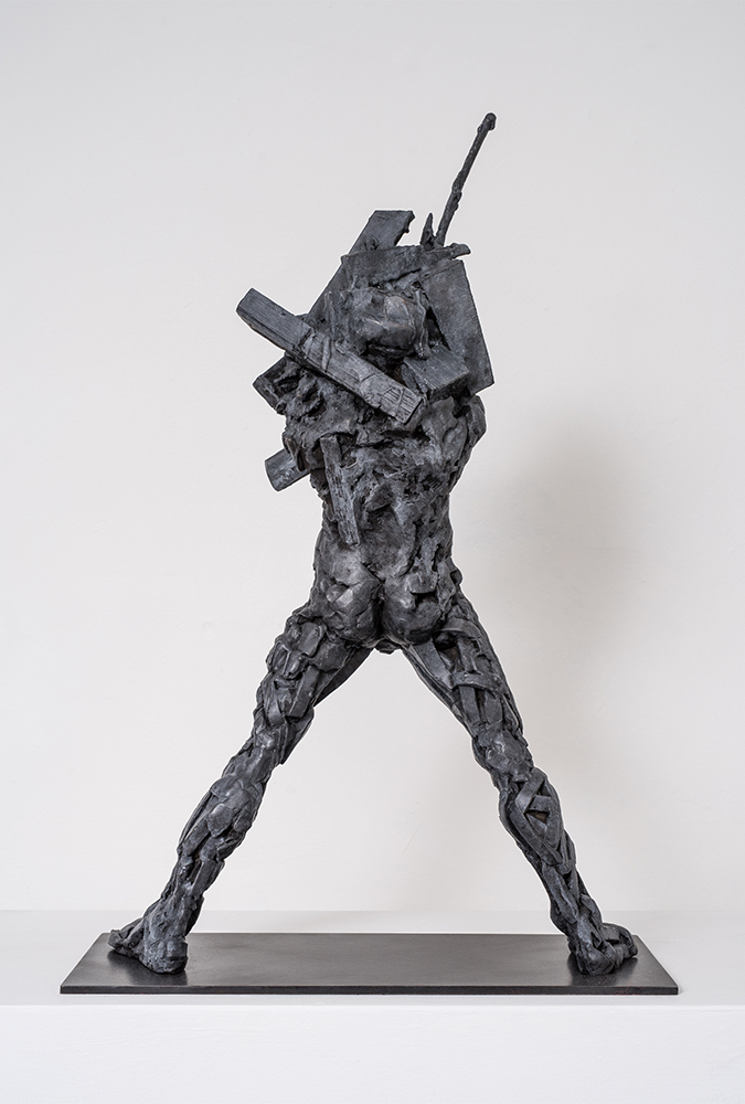 Divided; plaster, mixed media