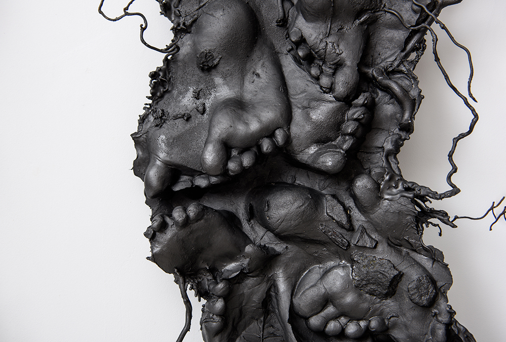 Portrait; Plaster, organic matter