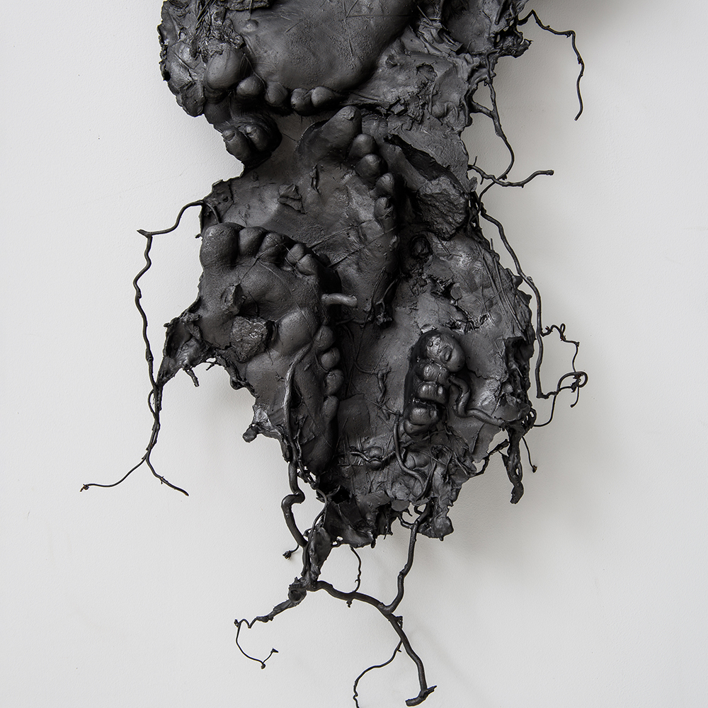 Portrait; Plaster, organic matter