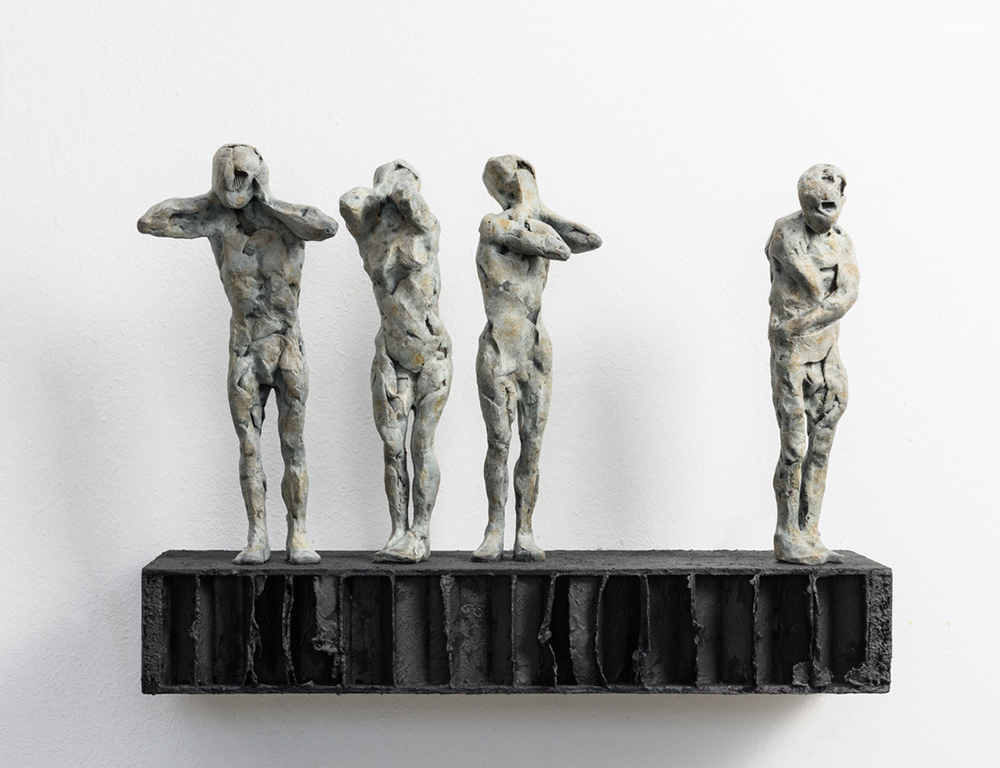 The Unwise; Plaster, mixed media