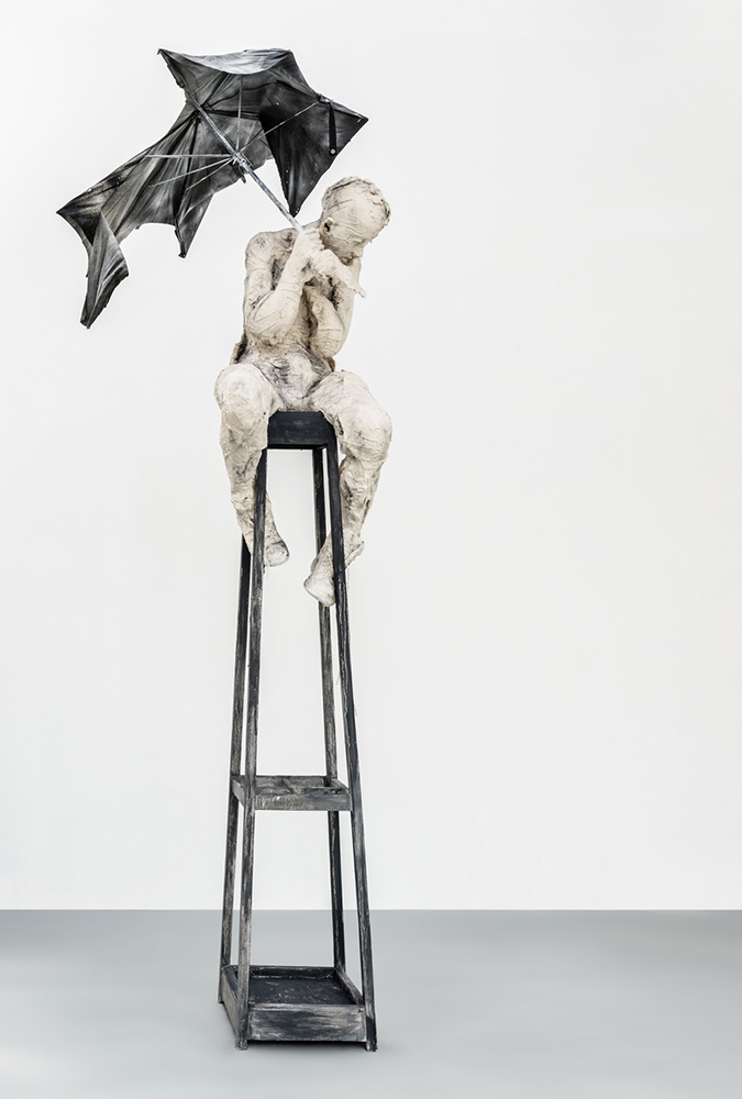 Give Me Shelter; Plaster, mixed media