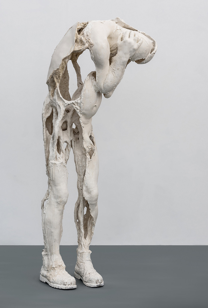 Portrait; Plaster, mixed media