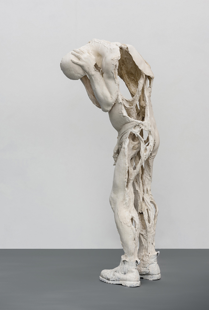 Portrait; Plaster, mixed media