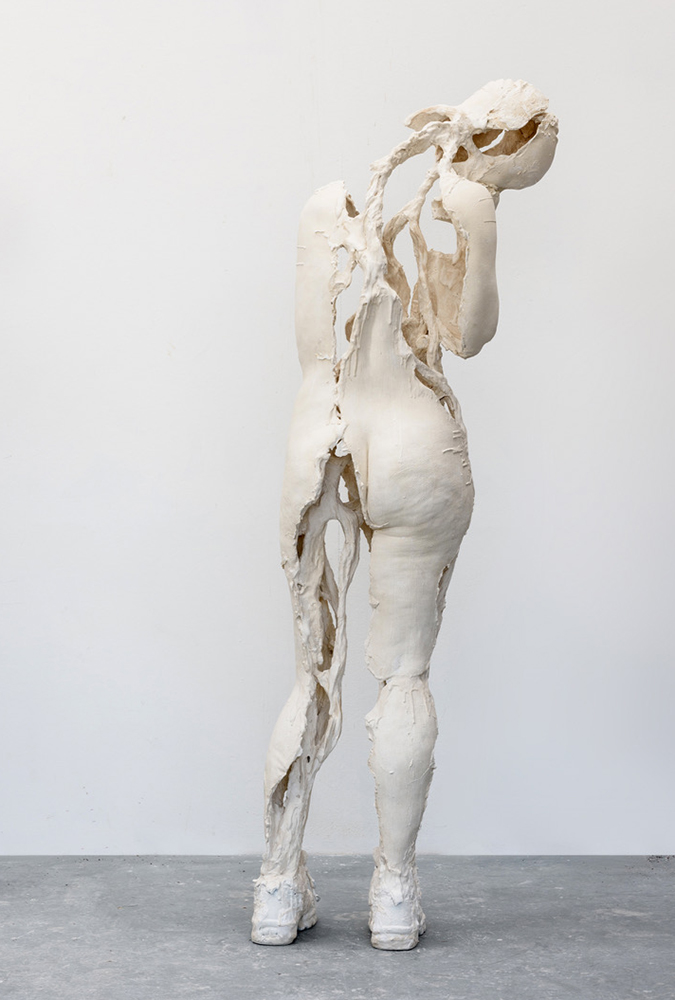 Portrait; Plaster, mixed media