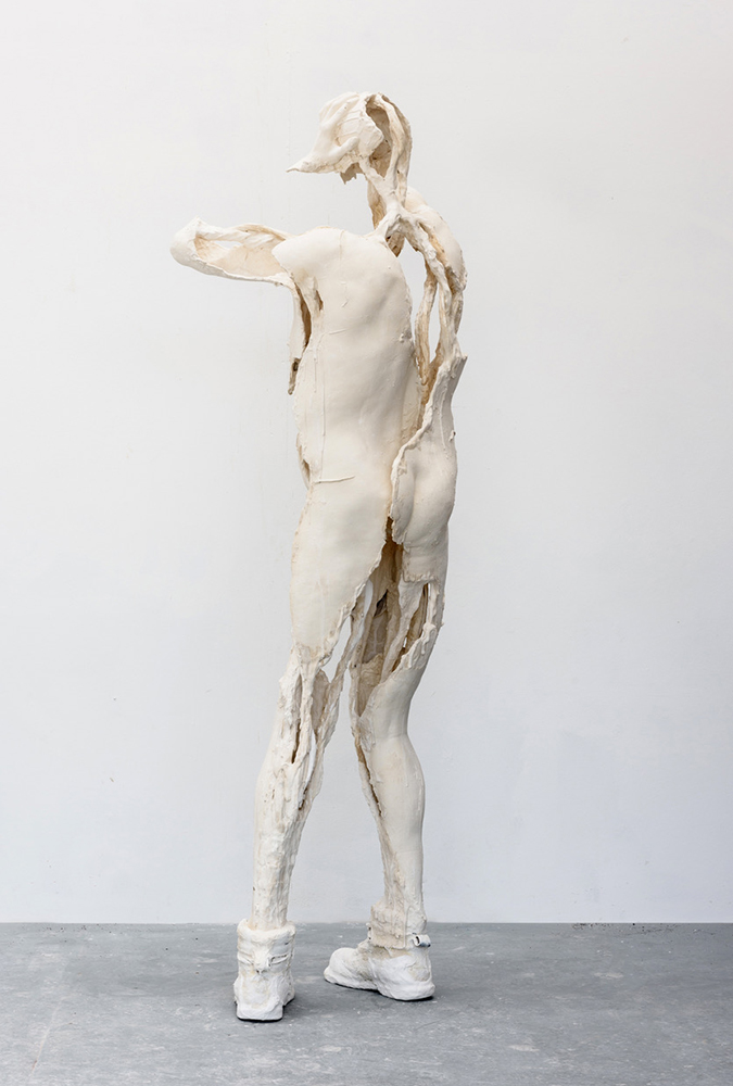 Portrait; Plaster, mixed media