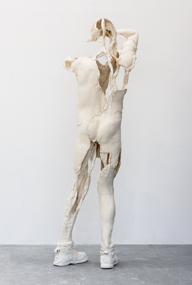 Portrait; Plaster, mixed media