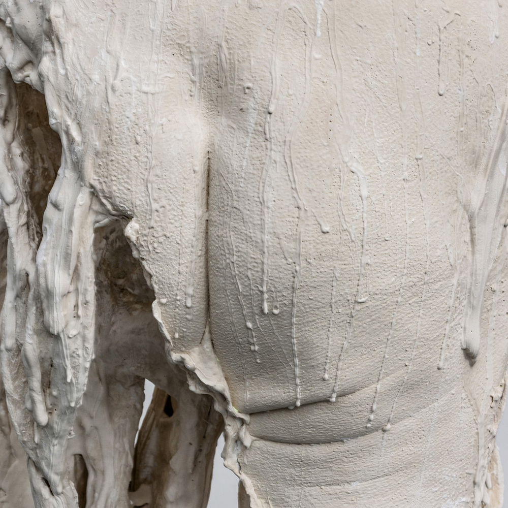 Portrait; Plaster, mixed media