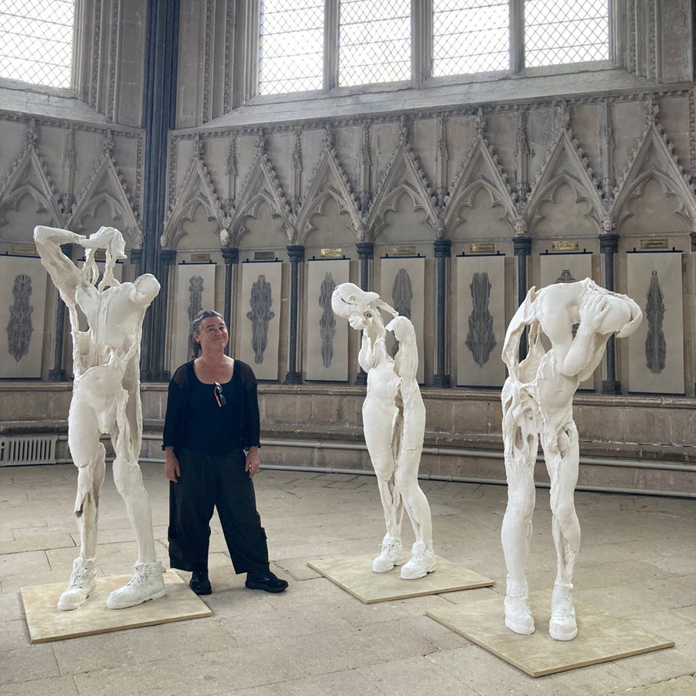 Wells Cathedral; Plaster, mixed media