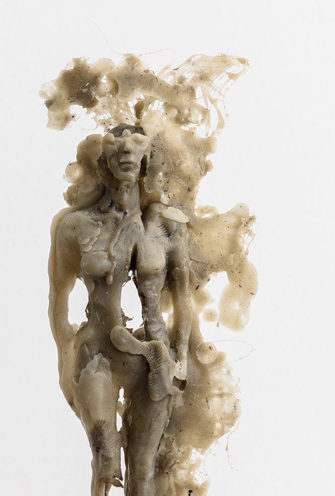 Portrait; Wax, Ash & Scrim