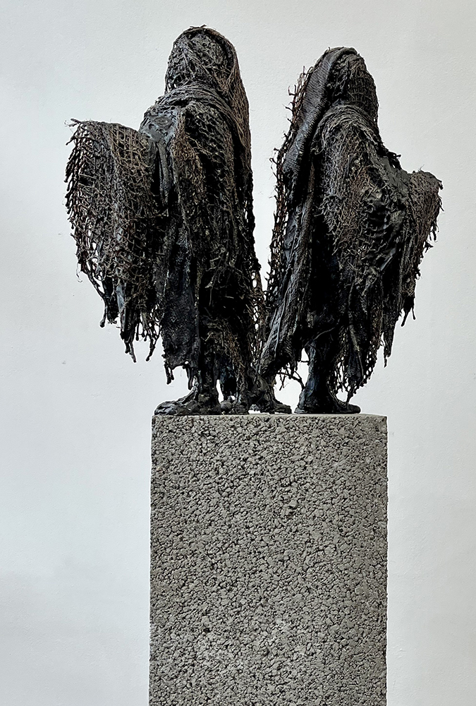 Portrait; Wax, Ash & Scrim