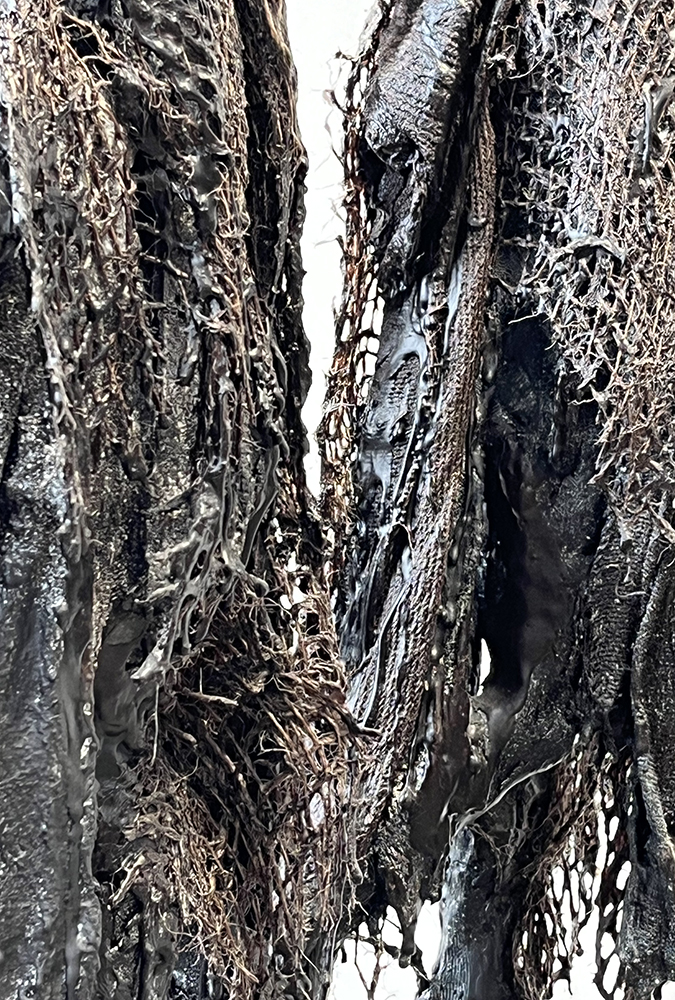 Portrait; Wax, Ash & Scrim