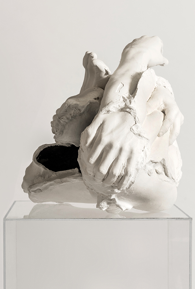 Dark Centre; Plaster, gesso