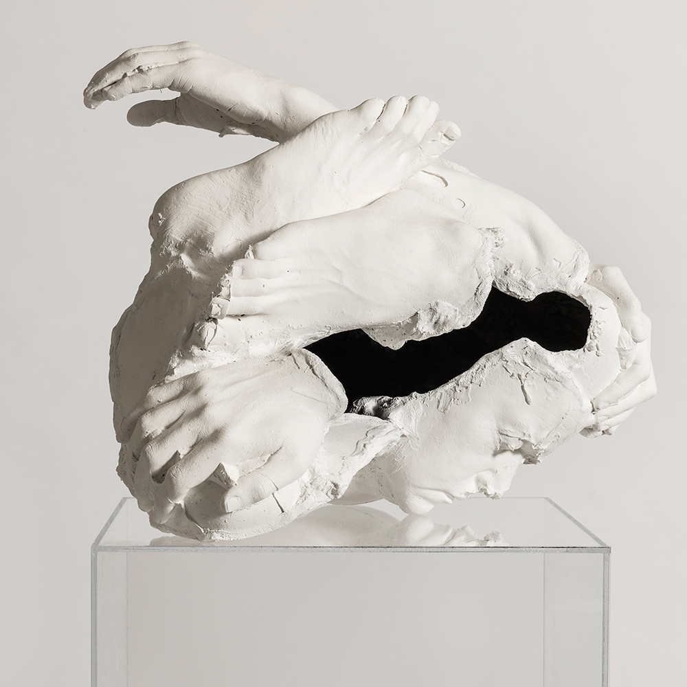 Dark Centre; Plaster, gesso