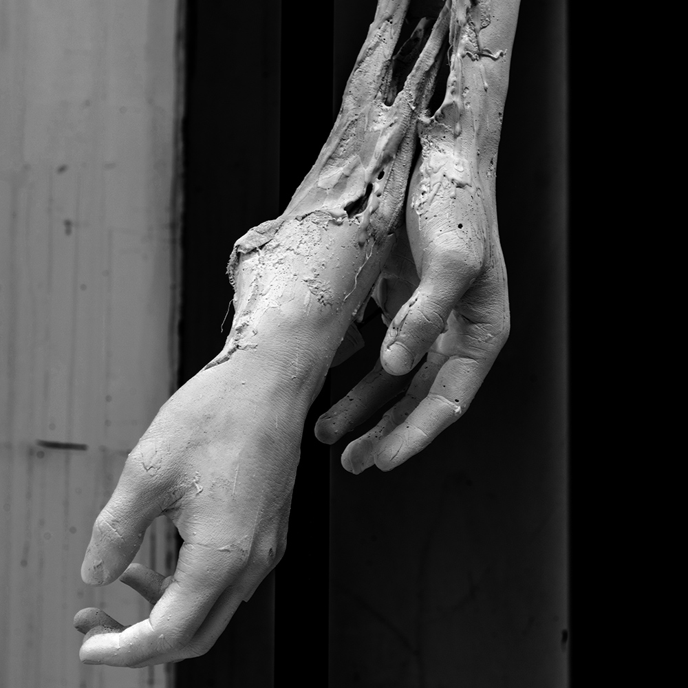 Pieta plaster, steel