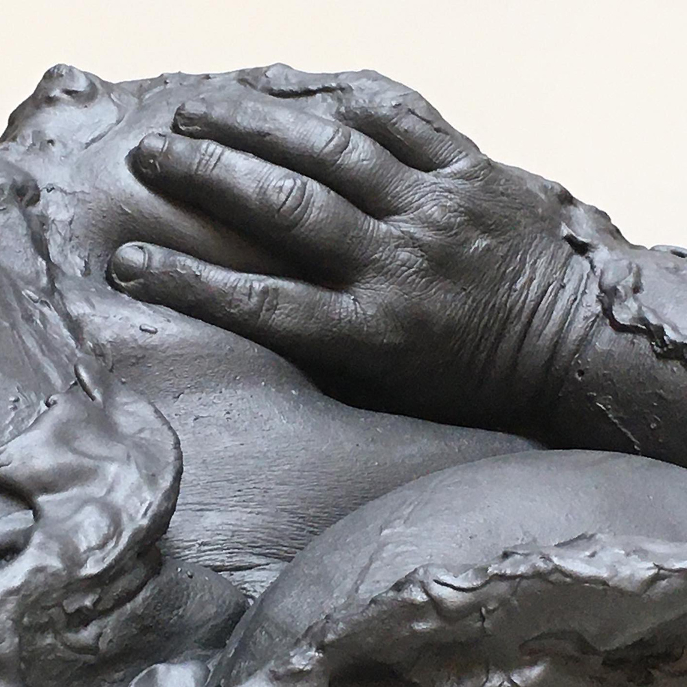 Portrait; Plaster, graphite