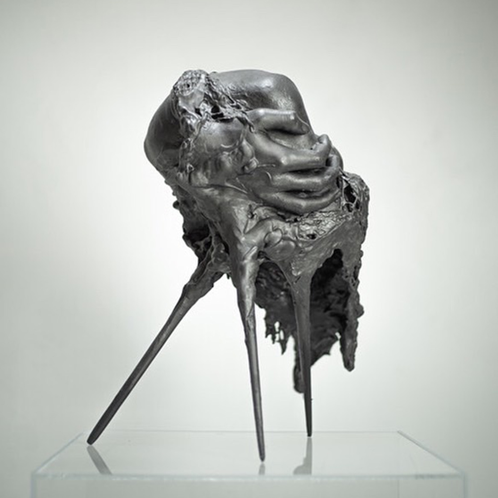 Tripod; Plaster, wood, graphite