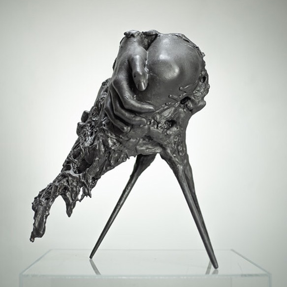 Tripod; Plaster, wood, graphite