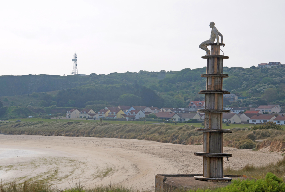 Alderney Man; mixed media