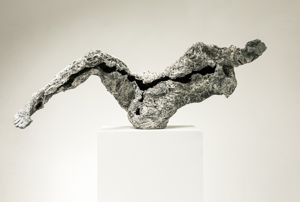 Split #1 Plaster, Mixed Media