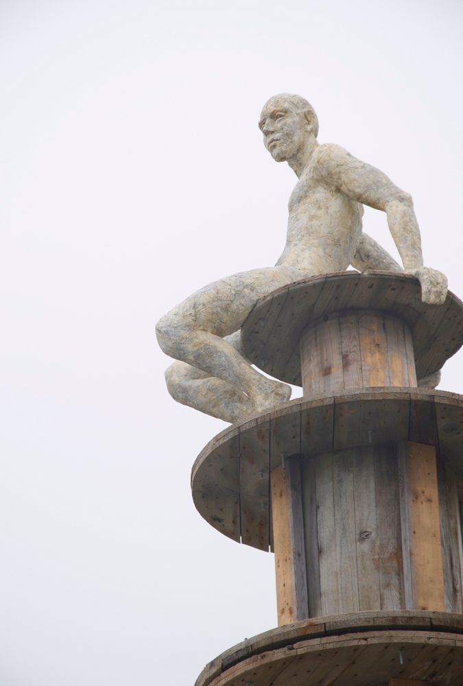 Alderney Man; mixed media