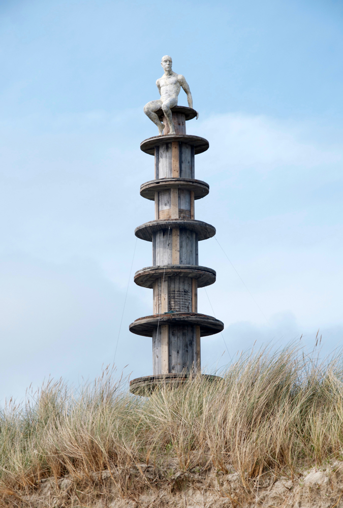 Alderney Man; mixed media