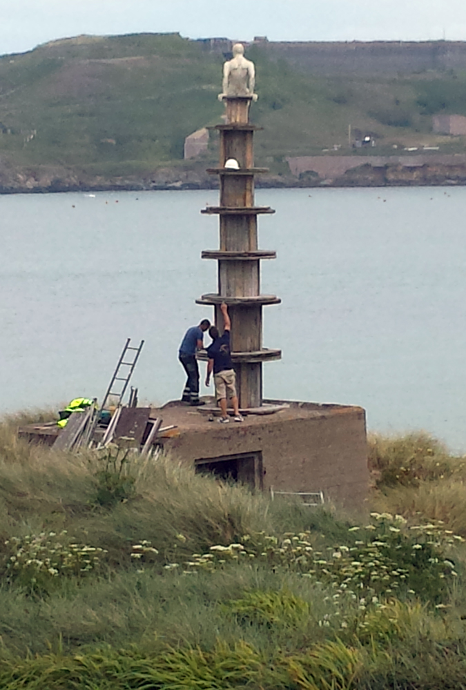 Alderney Man; mixed media