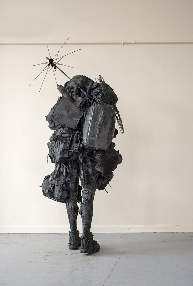 The Collector; mixed media