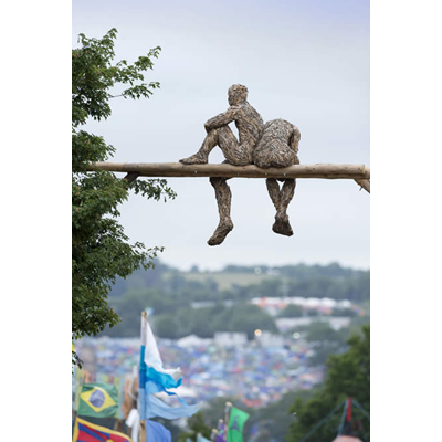 Glastonbury Figures; mixed media